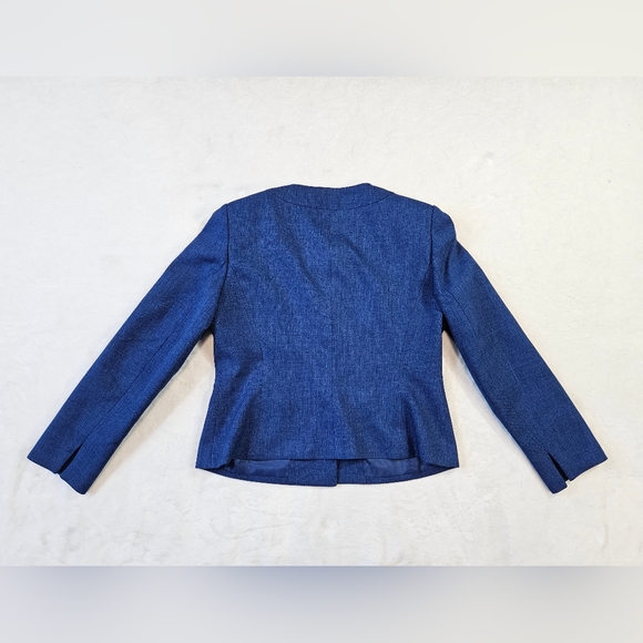 Vintage Collections For Le Suit Womens 6P 3 Button Blue Blazer - Picture 9 of 9